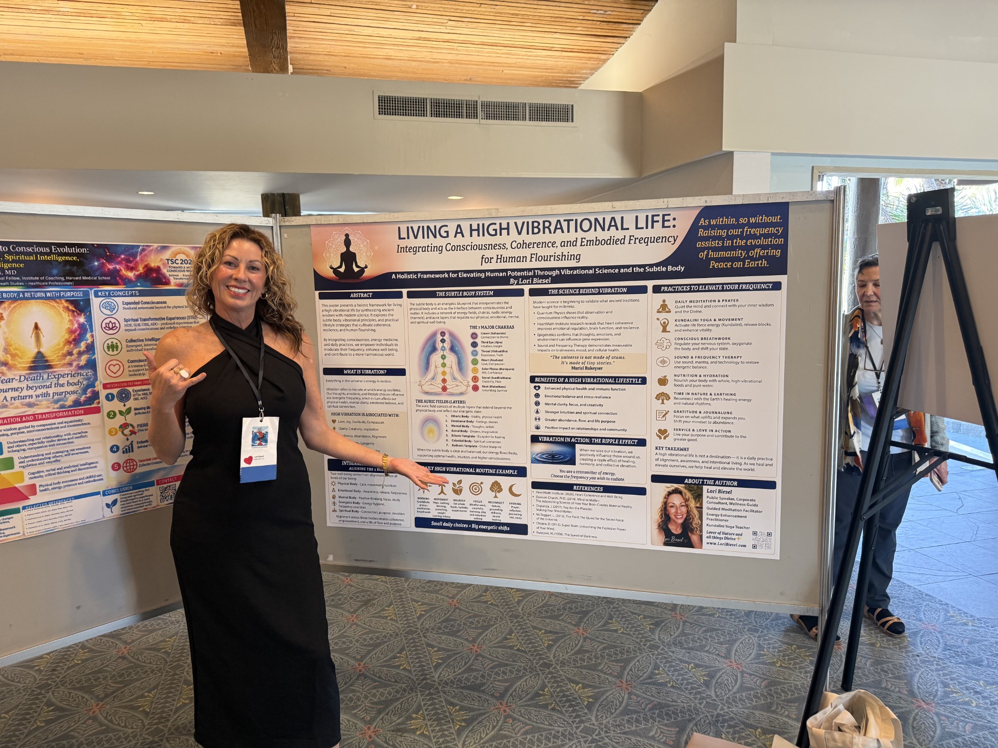 Lori presenting her work at the Science of Consciousness conference